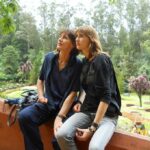Botanical gardens- mother and daughter